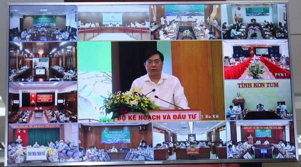 Hội nghị trực tuyến xây dựng kế hoạch phát triển kinh tế xã hội và đầu tư công năm 2022 vùng Miền Trung và Tây Nguyên 