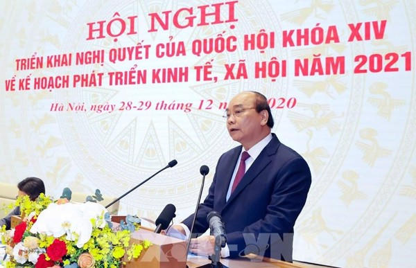 Khai mạc Hội nghị trực tuyến toàn quốc triển khai nhiệm vụ phát triển kinh tế - xã hội năm 2021