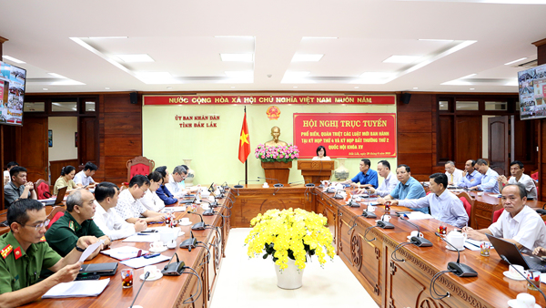 Hội nghị trực tuyến phổ biến quán triệt các luật mới ban hành 