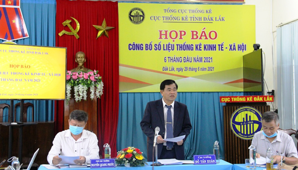 Họp báo công bố số liệu thống kê kinh tế- xã hội 6 tháng đầu năm 2021