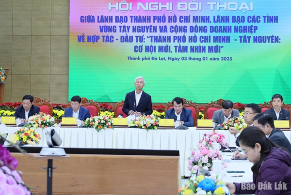 Đối thoại giữa lãnh đạo TP. Hồ Chí Minh với lãnh đạo các tỉnh vùng Tây Nguyên và cộng đồng doanh nghiệp