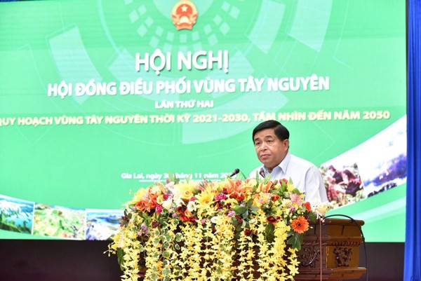 Hội nghị Hội đồng điều phối vùng Tây Nguyên lần thứ hai về quy hoạch vùng Tây Nguyên thời kỳ 2021-2030, tầm nhìn đến năm 2050